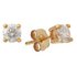 Revere 9ct Yellow Gold Diamond Solitaire Stud Earrings