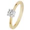 Revere 9ct Yellow Gold 0.50ct tw Diamond Solitaire Ring