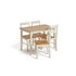 Argos Home Chicago Solid Wood Table & 4 Two Tone Chairs