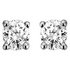 Sterling Silver 0.25ct tw Diamond Solitaire Stud Earrings