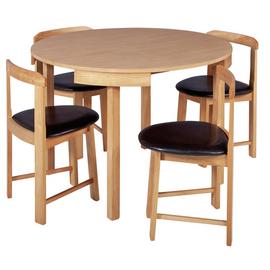 Argos Home Alena Solid Wood Dining Table & 4 Chairs