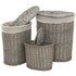 Premier Housewares 123 Litre Set of 3 Willow Laundry Baskets
