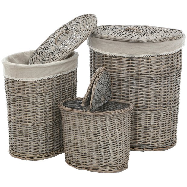 Buy Premier Housewares Set of 3 Willow Laundry Baskets at Argos.co.uk