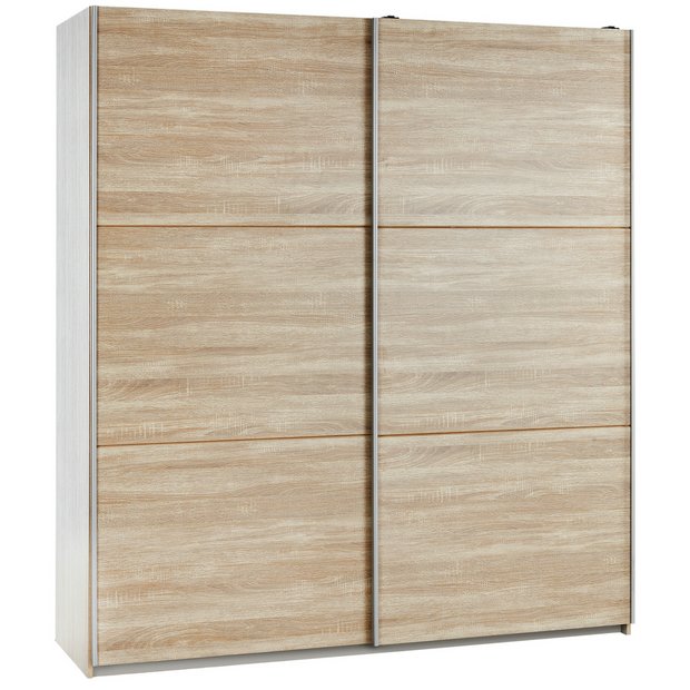 Buy Hygena Bergen 2 Door Large Sliding Wardrobe Oak at Argos.co.uk