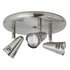 HOME Metza 3 Spotlight Ceiling Plate - Silver