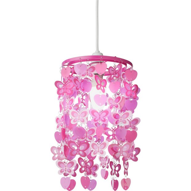 Buy Argos Home Spotted Butterfly Pink Light Shade Lamp shades Argos