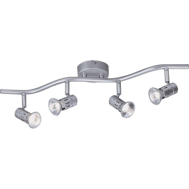 Buy HOME Asber 4 Light Wave Ceiling Fitting Silver at Argos.co.uk
