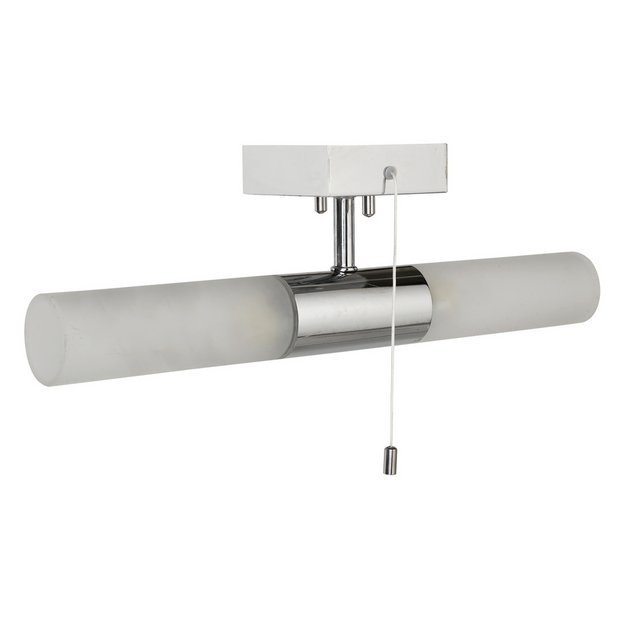 Buy HOME Bathroom Halogen 2 Light Wall Fitting Silver at Argos.co.uk