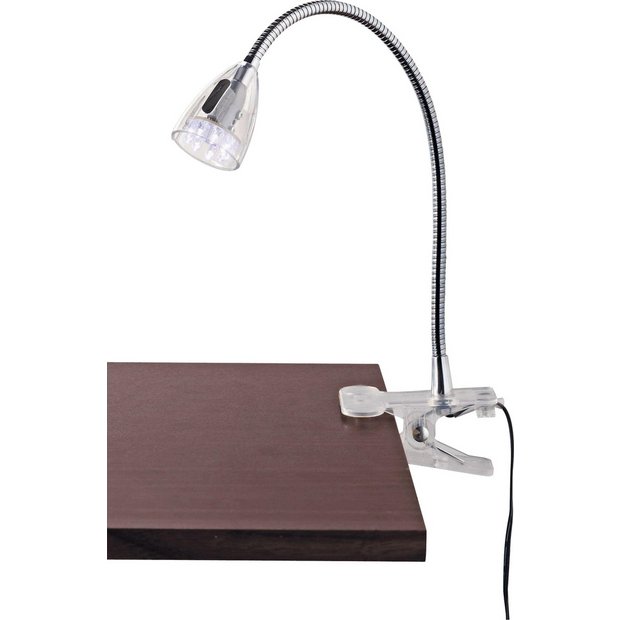 Buy Collection LED Clip Desk Lamp Clear Table lamps Argos