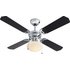 Argos Home Ceiling Fan - Black & Chrome