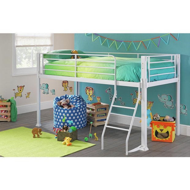 Buy HOME Boltzero Metal Mid sleeper Bed Frame White at Argos.co.uk