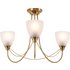 Argos Home Symphony 3 Light Frosted Ceiling Fitting - Brass