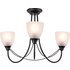 Argos Home Symphony 3 Light Frosted Ceiling Fitting - Black