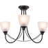 Argos Home Symphony 3 Light Frosted Ceiling Fitting - Black