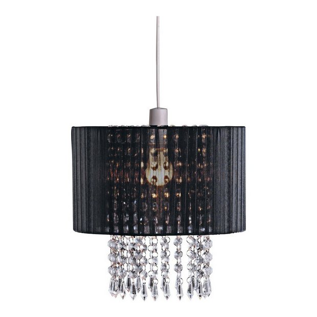 Buy Collection Grazia Voile Droplets Shade Black at Argos.co.uk