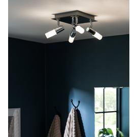 Argos Home Milano 4 Light Bathroom Square Spotlight - Chrome