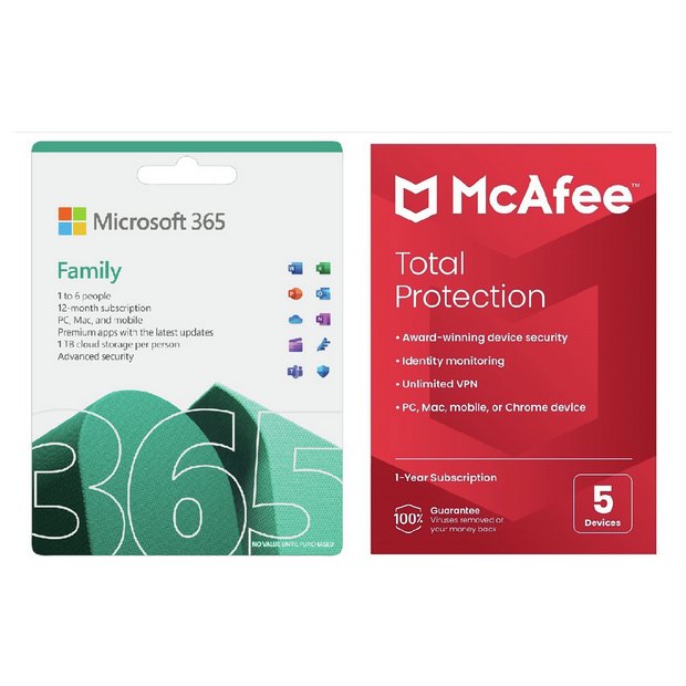 McAfee Total Protection, 5 Devices, 15-Month Subscription