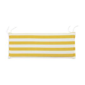 Habitat Stripe Garden Bench Cushion - Yellow
