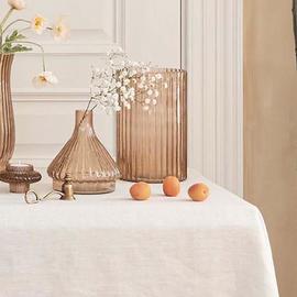 Ivyline Daphne Ribbed Glass Vase - Apricot