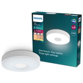 Philips Coiner Metal LED Ceiling Light - White