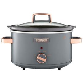 Tower Cavaletto 3.5L Slow Cooker - Grey