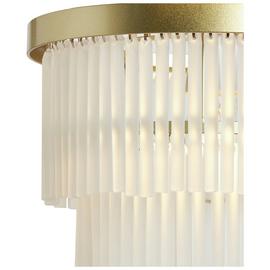 BHS Orta Glass Easy Fit 2 Tier Pendant Light - Brass