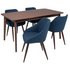 Argos Home Skandi Walnut Veneer Dining Table & 4 Chairs