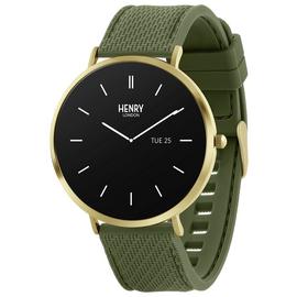 Henry London HD Ultra Slim Amoled Green Strap Smart Watch
