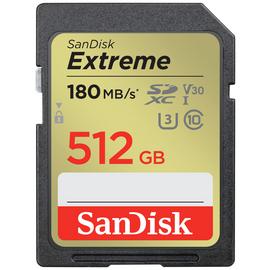 SanDisk Extreme 180MBs SDXC Memory Card - 512GB
