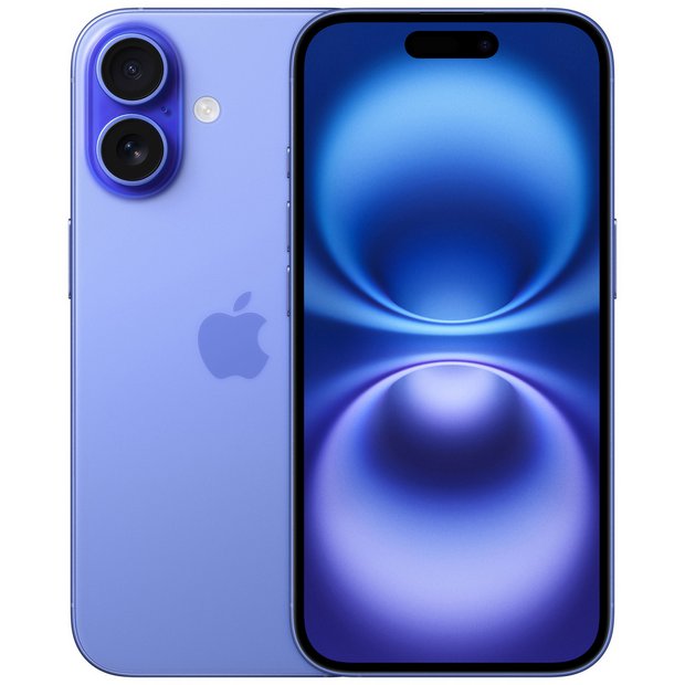 Buy SIM Free iPhone 16 5G 128GB AI Mobile Phone - Ultramarine