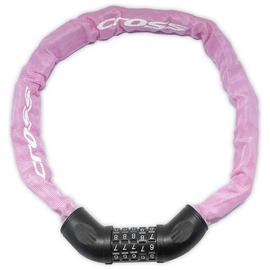Cross Steel Kids Combination Bike Lock - Pink