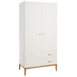 Habitat Tatsuma 2 Door 2 Drawer Wardrobe - White