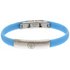 Stainless Steel and Rubber Man City Bracelet