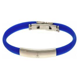 Stainless Steel and Rubber Tottenham Hotspur Bracelet