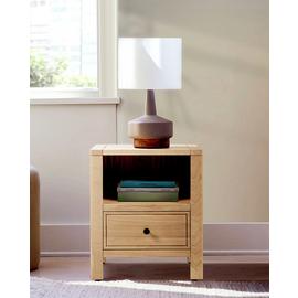 Habitat Finchley 1 Drawer Bedside Table - Oak