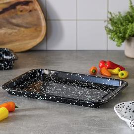 Habitat 42cm Enamel Oven Tray - Black