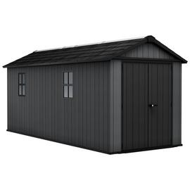 Keter Newton Plus Apex Outdoor Storage Shed 7.5x17ft - Grey