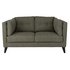Argos Home Charlie Compact 2 Seater Faux Leather SofaGrey