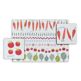 Argos Home Allotment Set of 4 Placemats and Coasters