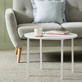 Argos Home Toby Round Coffee Table - White