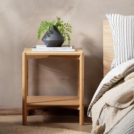 Habitat Cullen Bamboo Bedside Table - Natural