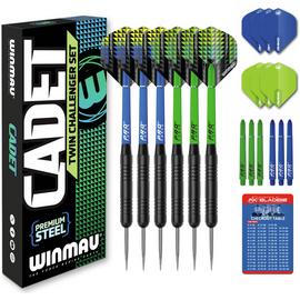 Winmau Cadet 19g Steel Twin Challenger Darts Set