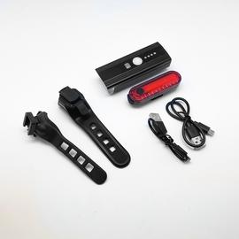 Cross USB Rechargeable Bike Front & Rear Lights Set