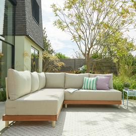 Habitat Bloom 5 Seater Garden Modular Sofa Set - Natural