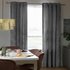 Argos Home Crushed Velvet Lined Eyelet Curtains - Grey