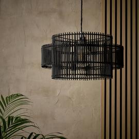 Habitat Bamboo 2 Tier Easy Fit Lampshade - 41cm