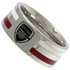 Stainless Steel Arsenal Striped RingSize X