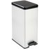 Curver Deco 40 Litre Slim Bin - Silver