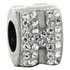 Link Up Sterling Silver Alphabet Bead CharmH.