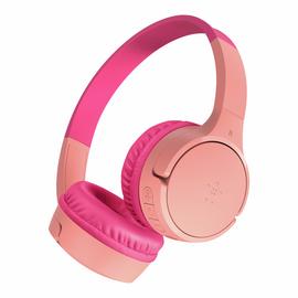 Belkin SoundForm Mini Kids Wireless Headphones On-Ear – Pink